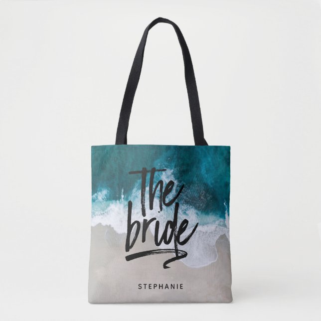 Praia Personalizada A Bag Bride Tote (Frente)