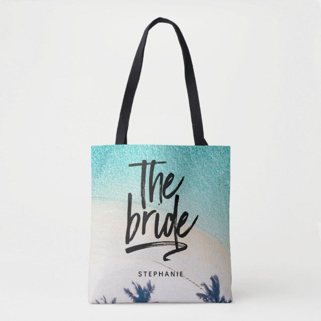 Praia Personalizada A Bag Bride Tote (Frente)