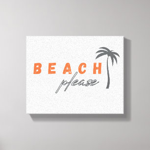 praia, por favor. Canvas Wall Art