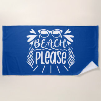Praia, por favor toalha de praia