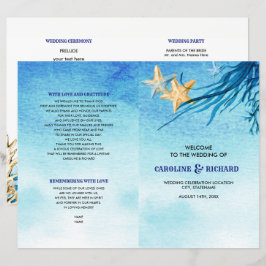 Praia | Programa de Casamento Dobrado de Aquarelas