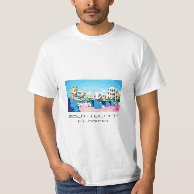 PRAIA SUL legal, t-shirt de MIAMI, FLORIDA (Frente)