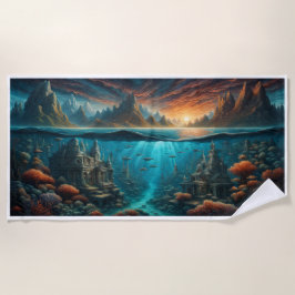 Praia Toalha de praia, submarina, vida marinha, subaquát