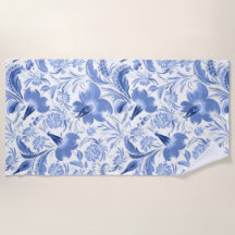 Toalha estética de chá floral