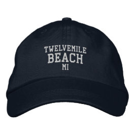 Praia Twelvemile Michigan Boné de Beisebol Bordado