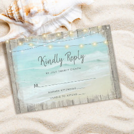 Praia Wood Rustic String Luzes de Casamento RSVP