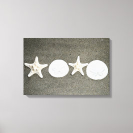 Praia X's e A's Foto de Arte de Canvas Esticada