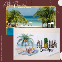 Praias de Aloha! Toalha de Praia