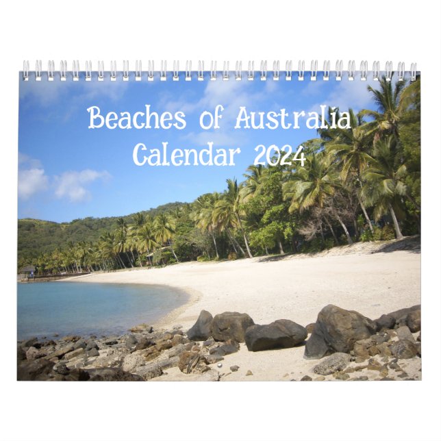Praias do Calendário da Austrália 2024 (Capa)