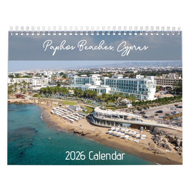 Praias, Paphos Chipre por calendário PaphosLife (Capa)