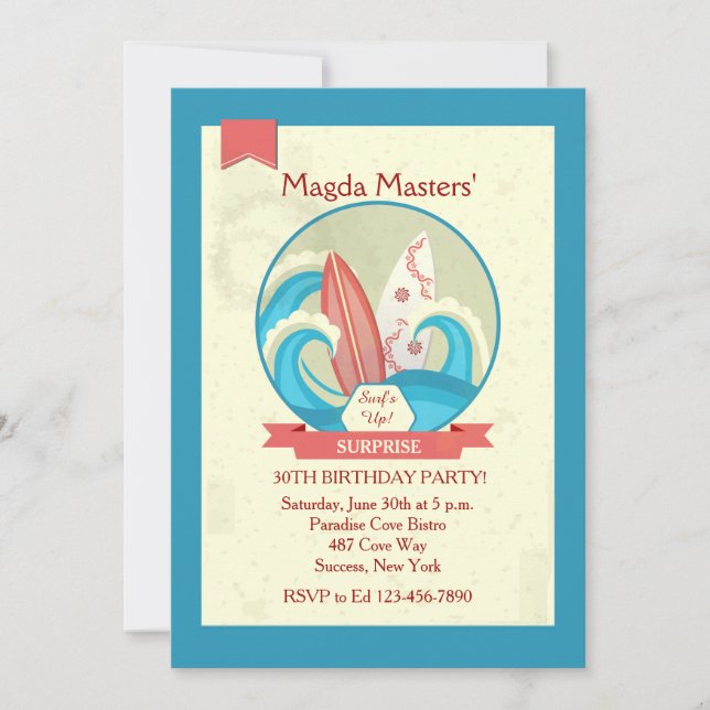 Prancha no convite das ondas (Frente)