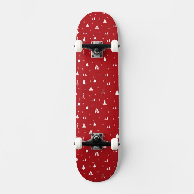 Pranchas de skate Árvores de Natal e Flocos de Nev (Frente)