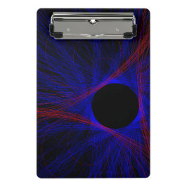 Prancheta Accented Triangle Geometric Mini Clipboard