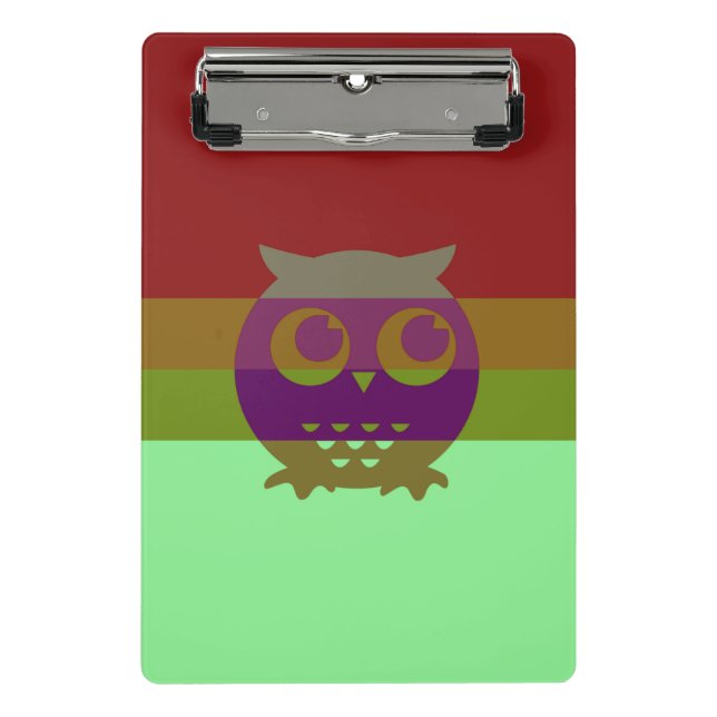 Prancheta Área de Transferência Mini do abstrato Owl (Frente)