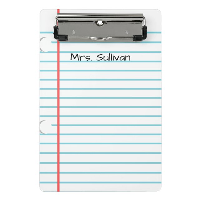 Prancheta Área de Transferência Mini do Professor Personaliz (Frente)
