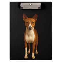 Prancheta Black 4 Luxe, Cão Basenji Chique