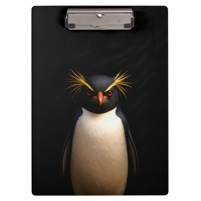 Prancheta Black 4 Luxe, Pinguim-de-crista (Frente)