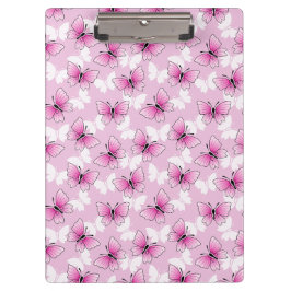 Prancheta Borboleta Rosa Bonita