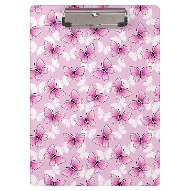 Prancheta Borboleta Rosa Bonita (Frente)
