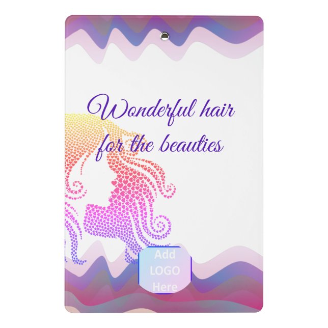 Prancheta Business Rainbow Waves Mini Área de Transferência  (Verso)