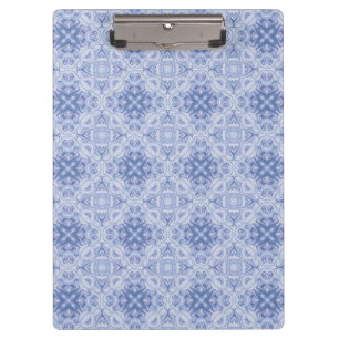 Prancheta com Design de Damasco Azul