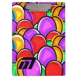 Prancheta com Monograma Personalizado em Arte Pop