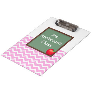 Prancheta cor-de-rosa do quadro de Chevron dos