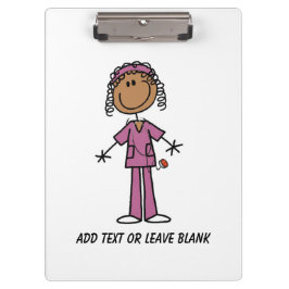 Prancheta da enfermeira do afro-americano