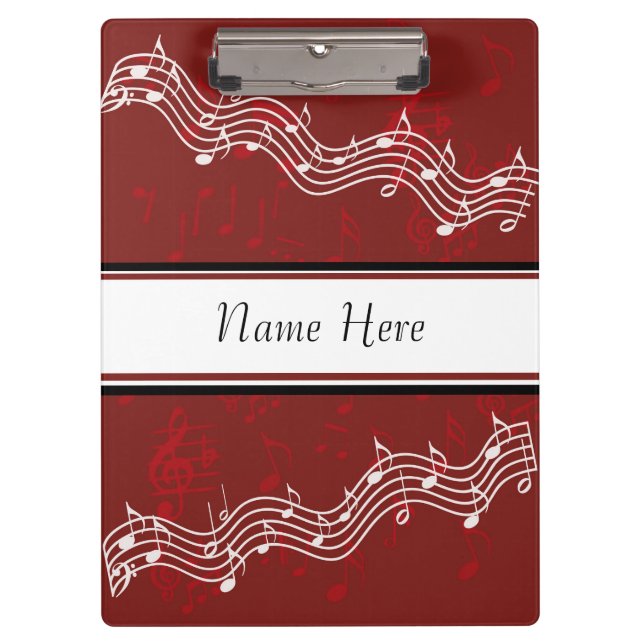 Prancheta da nota da música (Frente)