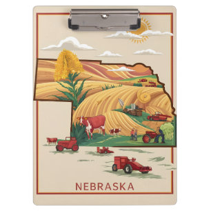 Prancheta de Fazenda do Nebraska Heartland