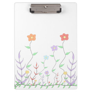 Prancheta de Flores Silvestres Adoráveis