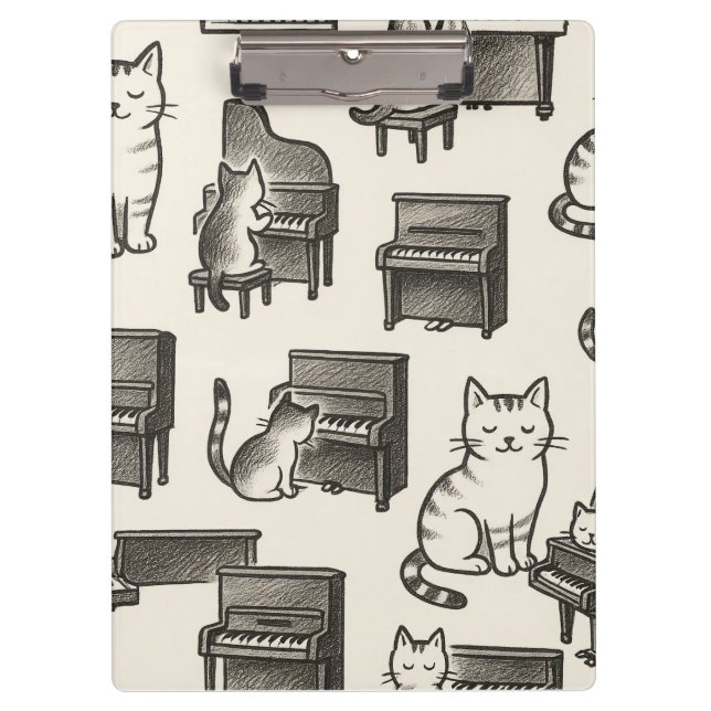 Prancheta de Gato no Piano (Frente)