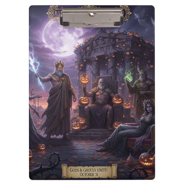 Prancheta de Halloween Mitologia Grega e Romana (Frente)