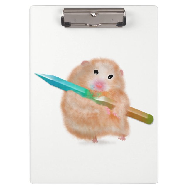 Prancheta de hamster engraçado por Gemma Orte Desi (Frente)