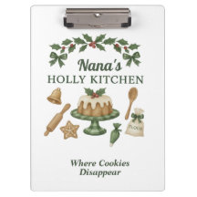 Prancheta de Natal da Cozinha da Nana — Personaliz
