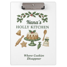 Prancheta de Natal da Cozinha da Nana — Personaliz