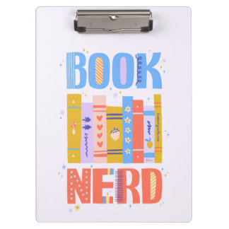 Prancheta de Nerd de Livros – Padrão Literário no