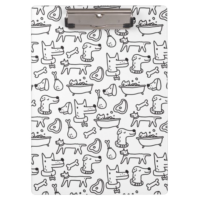 Prancheta de Rabiscos de Cachorro (Frente)