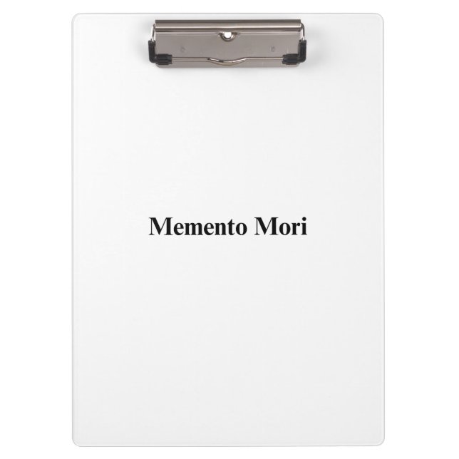 Prancheta de Tarefas Profissionais Memento Mori (Frente)