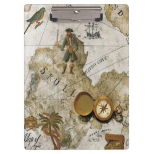 Prancheta do mapa do pirata