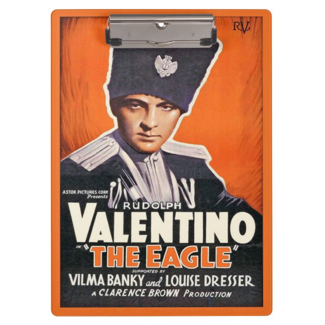 Prancheta do poster do filme de Rudolph Valentino (Frente)
