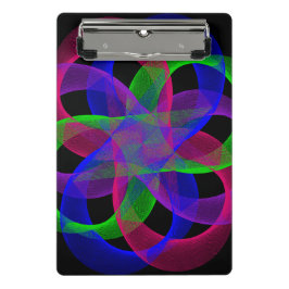 Prancheta Double Loop Mesh Geometric Mini Clipboard