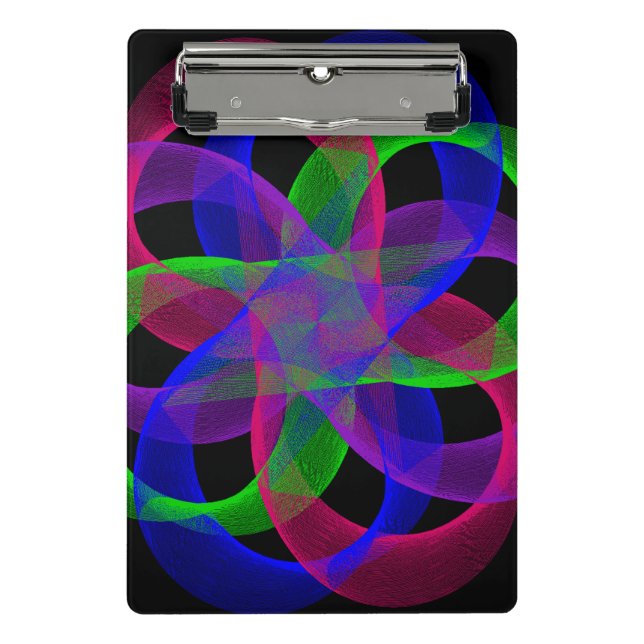 Prancheta Double Loop Mesh Geometric Mini Clipboard (Frente)