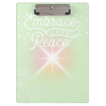 prancheta escolar/escritório "Abraçe sua Paz"
