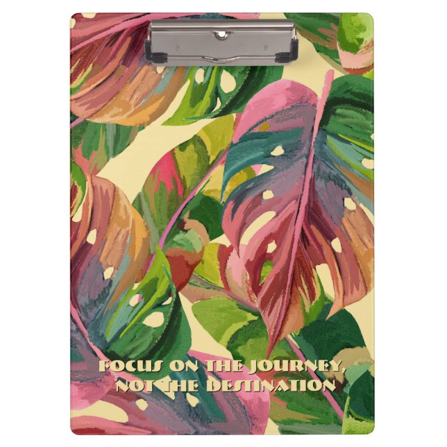 Prancheta Floral Botânica Inicial Personalizada Vi (Frente)