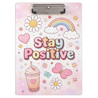 Prancheta Fofa e Positiva – Estética Pastel