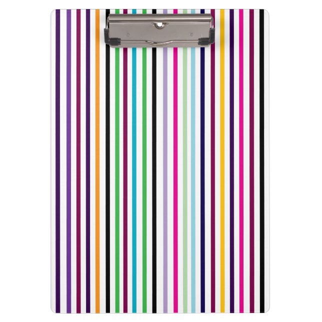 Prancheta Listrada Vertical Multicolorida (Frente)