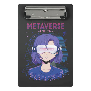 Prancheta Menina anime óculos de realidade virtual Mini Pran