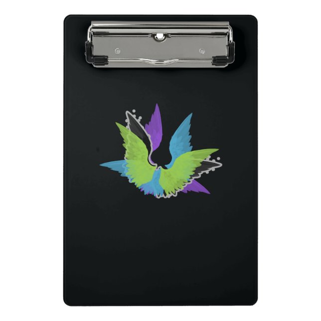 Prancheta Mini área de transferência abstrato Wings (Frente)