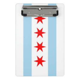 Prancheta Mini área de transferência com bandeira de Chicago